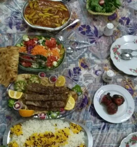 عکس غذا شب
