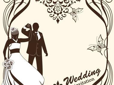 عکس عروس و داماد روی کارت عروسی