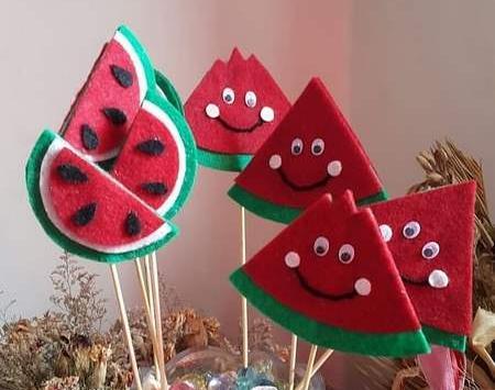 عکس ایده برای شب یلدا با نمد