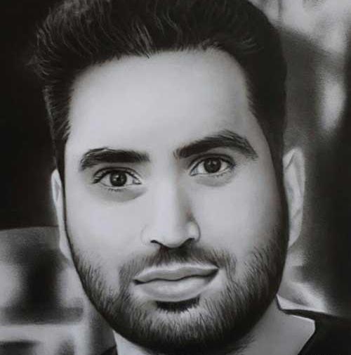 عکس سیاه قلم چهره