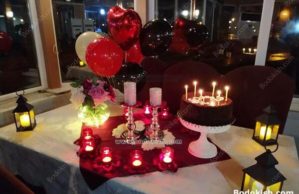 عکس ایده برای تولد شوهر در رستوران