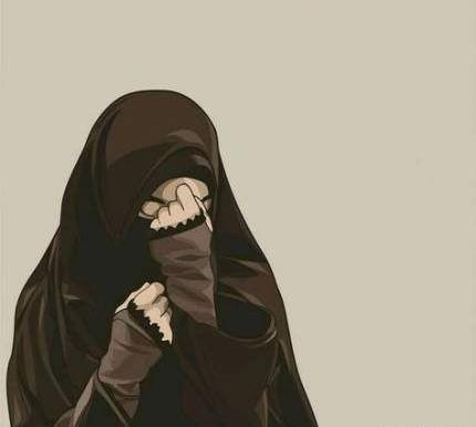 عکس دختر با حجاب چادری کارتونی