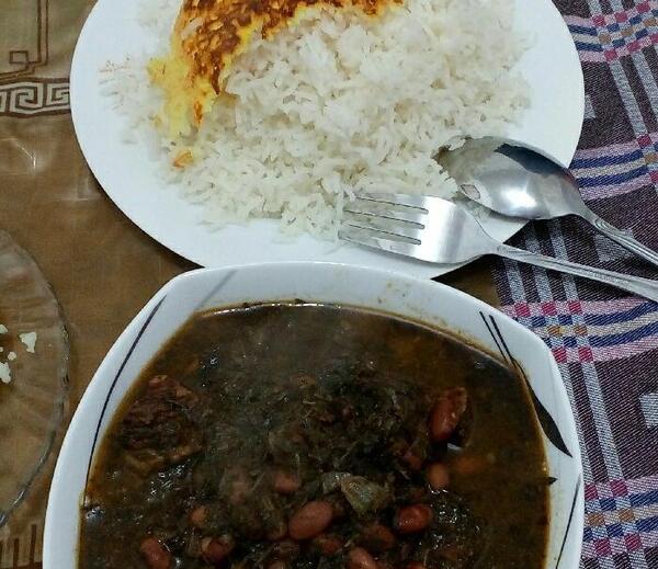عکس قورمه سبزی ساده
