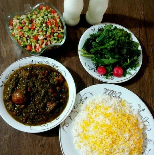 عکس قورمه سبزی ساده