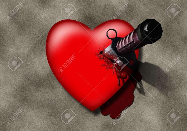 عکس قلب شکسته و زخمی