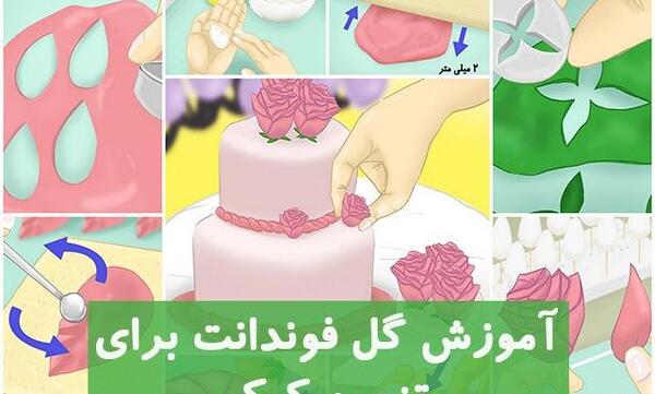 عکس روی کیک فوندانت