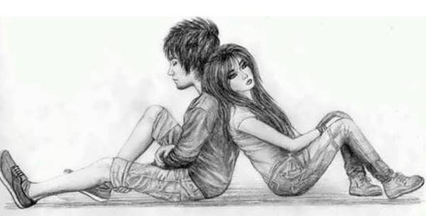 عکس دونفره نقاشی برای پروفایل
