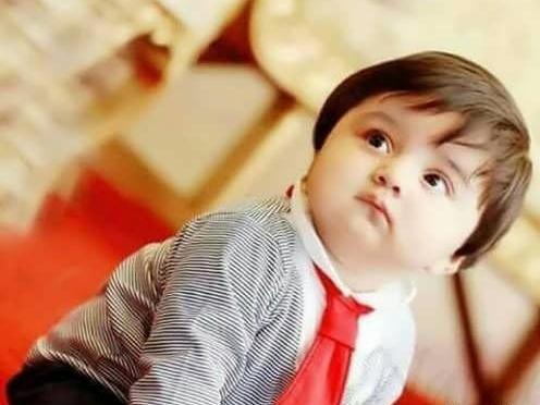 عکس نوزاد پسر مو مشکی