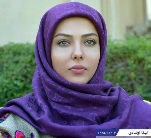 عکس با حجاب لیلا اوتادی