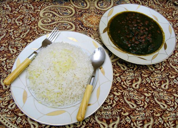 عکس قورمه سبزی طبیعی