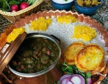 عکس قورمه سبزی طبیعی