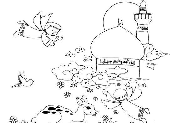 عکس آهو برای رنگ آمیزی