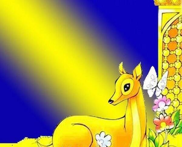 عکس آهو برای رنگ آمیزی