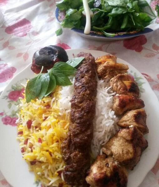 عکس چلو کباب و جوجه