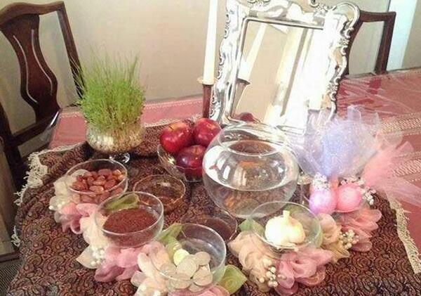 عکس چند ایده برای چیدن سفره هفت سین