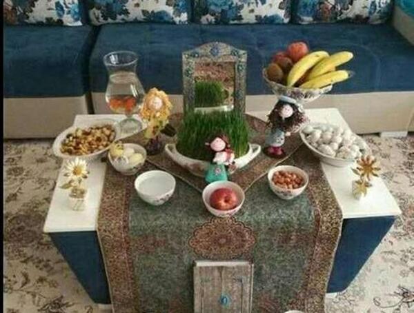 عکس چند ایده برای چیدن سفره هفت سین