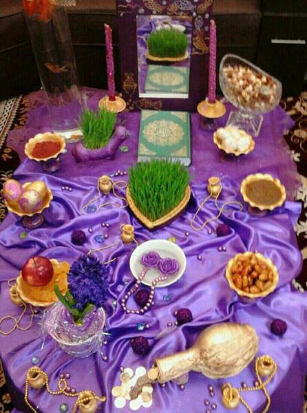عکس چند ایده برای چیدن سفره هفت سین