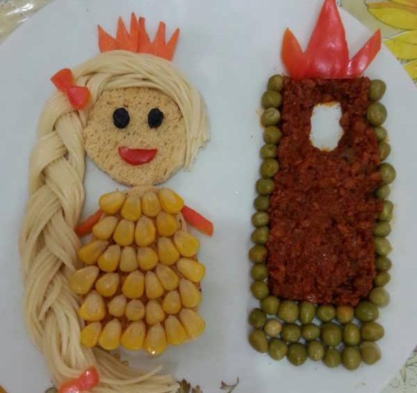 عکس ایده برای تزیین ظرف غذای کودک