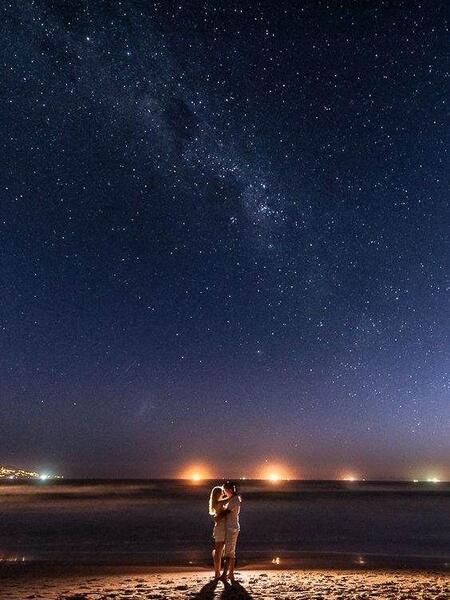 عکس دونفره شب