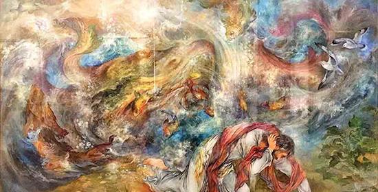 عکس ضامن آهو استاد فرشچیان