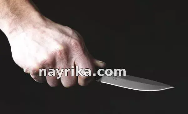 عکس مرد چاقو خورده