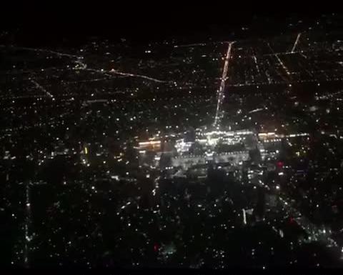 عکس حرم امام رضا از پنجره هواپیما