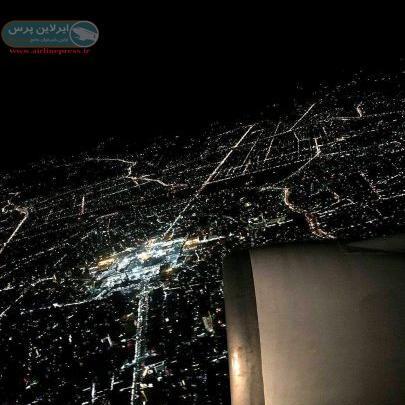عکس حرم امام رضا از پنجره هواپیما