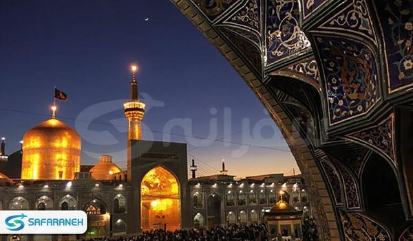 عکس حرم امام رضا از پنجره هواپیما