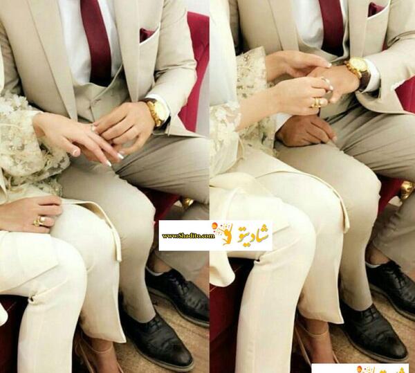 عکس عروس و داماد در محضر