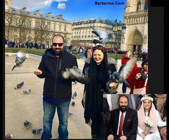 عکس ماه عسل نرگس محمدی