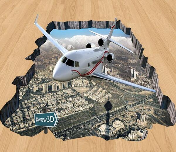 عکس سه بعدی هواپیما