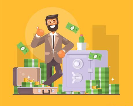 عکس کارتونی ثروت