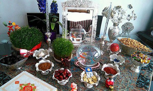 عکس از تزیین سفره هفت سین جدید