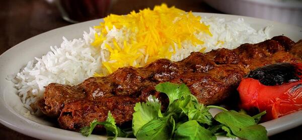عکس غذا چلو کباب