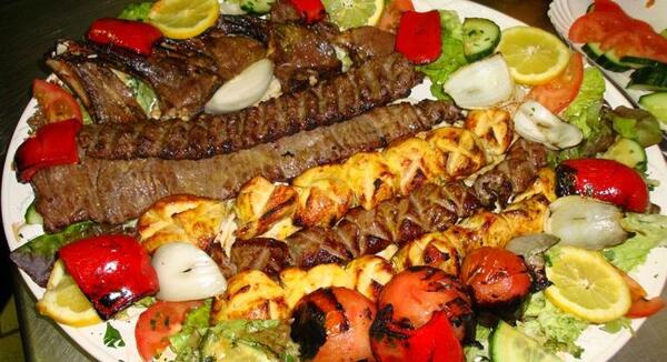 عکس غذا چلو کباب