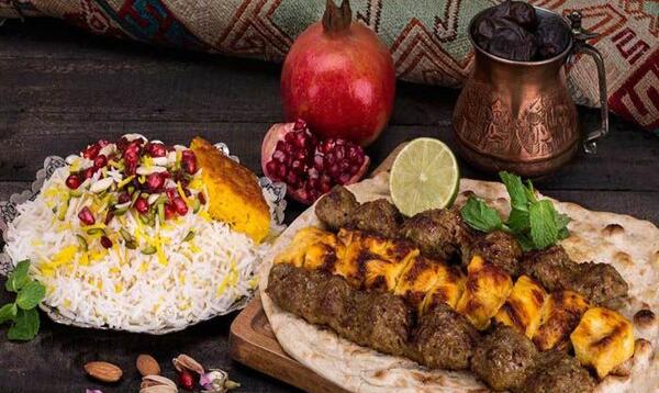 عکس غذا چلو کباب