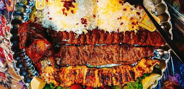عکس غذا چلو کباب