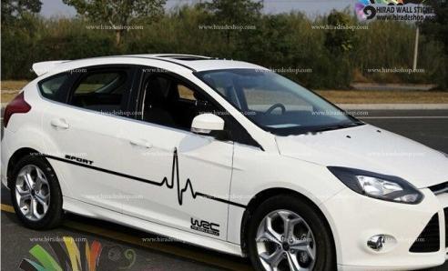 عکس ضربان قلب پشت ماشین