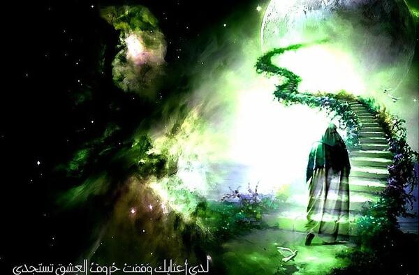 عکس امام زمان در آسمان