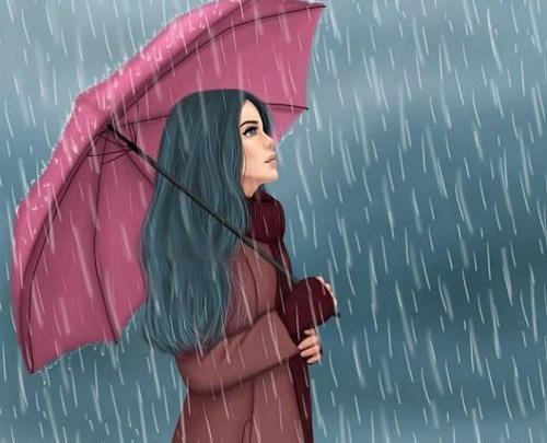 عکس فیک دخترونه زیر بارون
