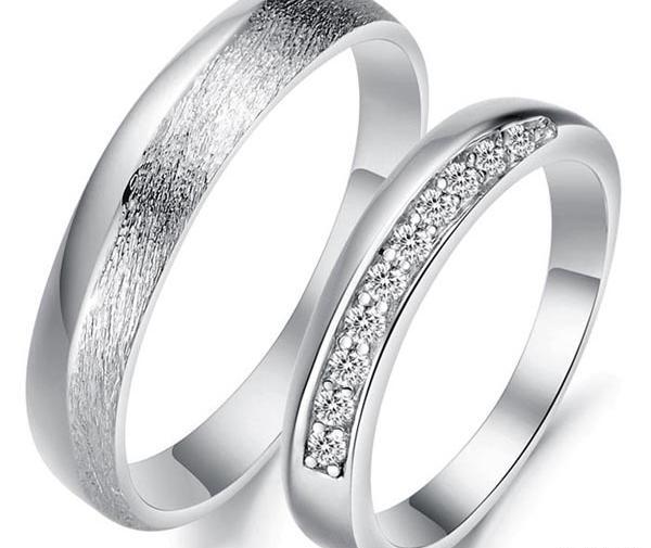 عکس حلقه ازدواج طلا سفید