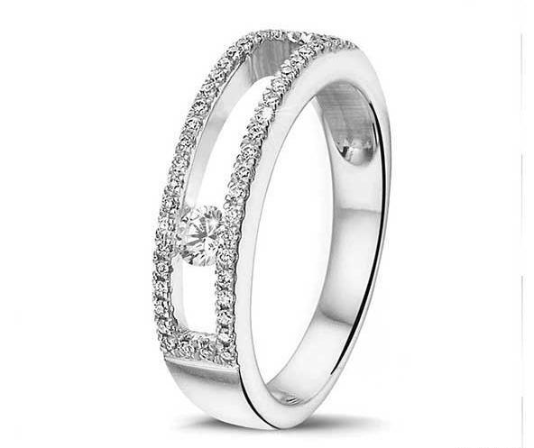 عکس حلقه ازدواج طلا سفید