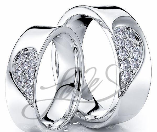 عکس حلقه ازدواج طلا سفید