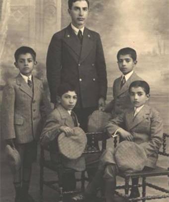 عکس رضا شاه و فرزندانش