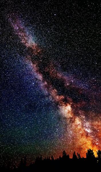عکس آسمان شب برای تصویر زمینه