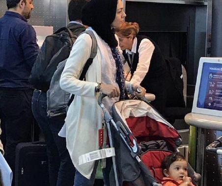 عکس آزاده نامداری در سوئیس بدون حجاب