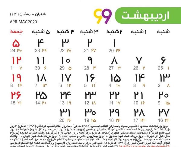 عکس ماه ها به انگلیسی