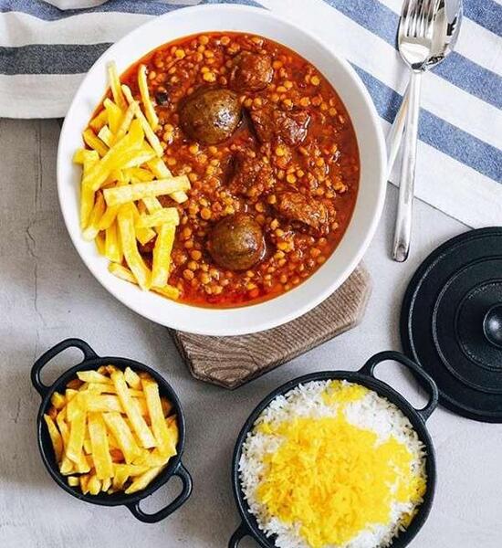 عکس لپه خورش قیمه