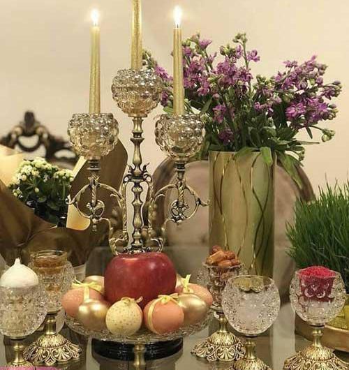 عکس تزیین سفره هفت سین لاکچری