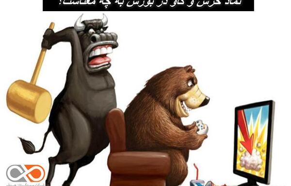 عکس گاو و خرس بورس